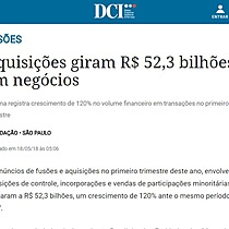 Aquisies giram R$ 52,3 bilhes em negcios